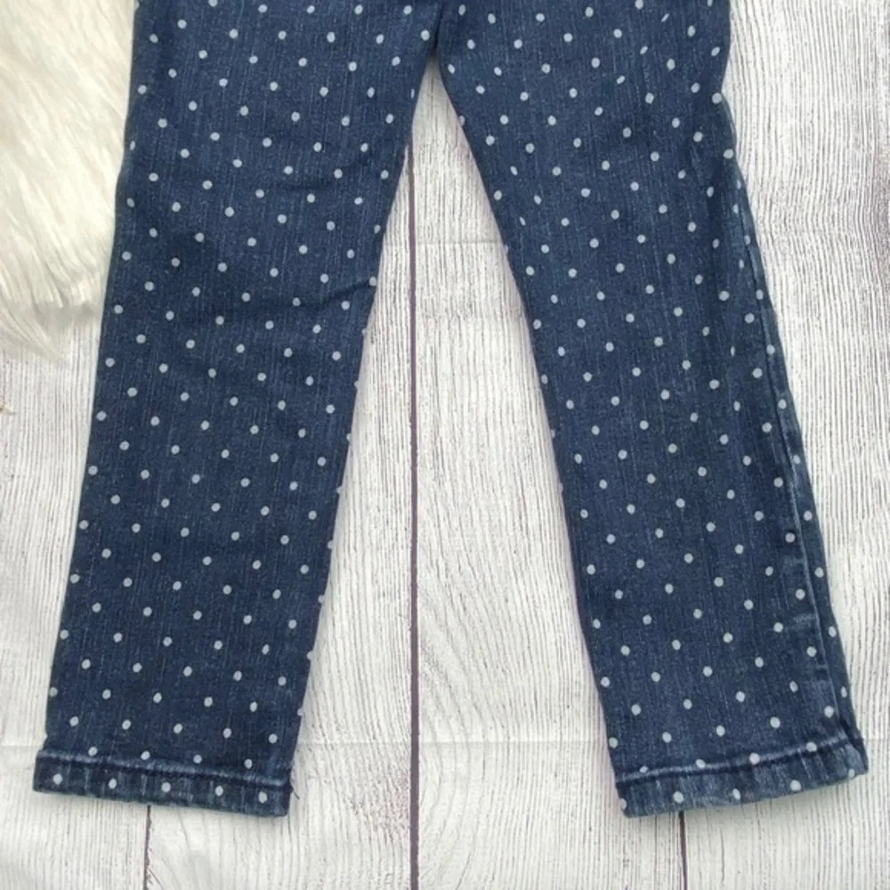 Arizona Jeans Co Skinny Jeans Toddler Girls Size 4T Polka Dot Blue Denim